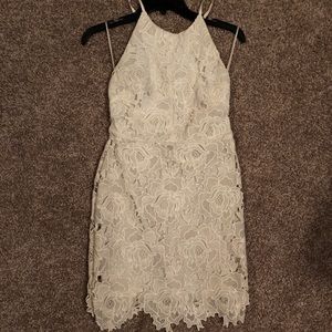 Lace off white dress
